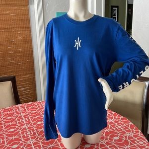 Royal blue t shirt.  Size M